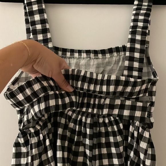 Gingham Peplum Top - Picture 2 of 2